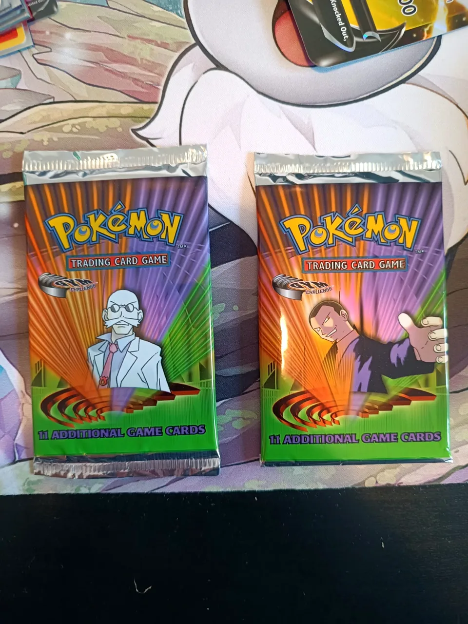 Dva originalna neotvorena Gym Challenge booster paketića