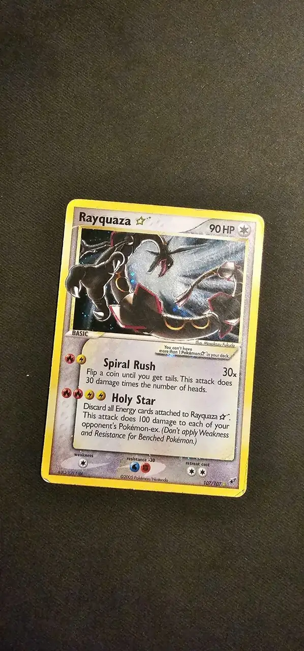 Rayquaza Gold Star karta iz EX Deoxys seta